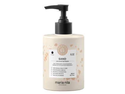 Maria Nila Colour Refresh Sand 8.32 – výživná maska na vlasy s barevnými pigmenty odstín písková 300 ml