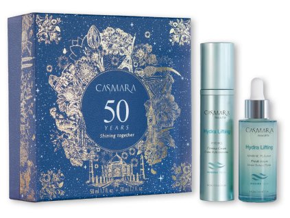 Vánoční sada Casmara Hydra Lifting Set - zpevňující pleťový krém 50 ml + zpevňující pleťové sérum 50 ml