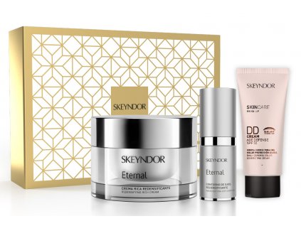 Skeyndor Eternal Set - krém proti vráskám pro suchou pleť 50 ml + oční krém 15 ml + DD krém 01 40 ml