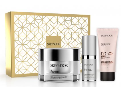 Skeyndor Eternal Set - krém proti vráskám pro normální a smíšenou pleť 50 ml + oční krém 15 ml + DD krém 01 40 ml