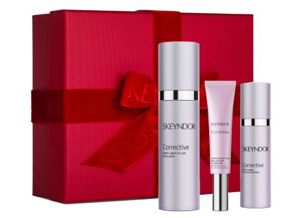 Skeyndor Corrective Set - emulze pro normální až smíšenou pleť 50 ml + pleťové sérum 30 ml + oční krém 15 ml