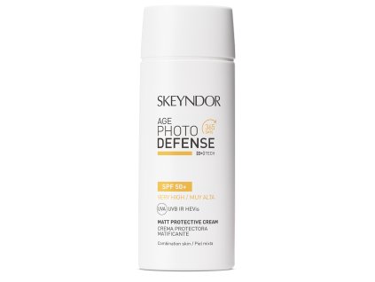 Skeyndor Age Photo Defense Matt Protective Cream SPF50+ - zmatňující krém na obličej s velmi vysokou ochranou proti slunečnímu záření 75 ml