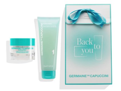 Germaine de Capuccini Purexpert Hydro No Stress Set - čistící gel 125 ml + hydratační krém 50 ml normální a smíšená pleť