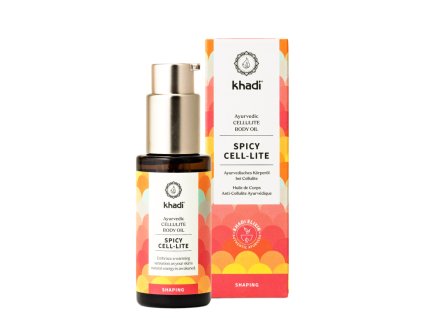 Khadi Cellulitide Body Oil Spicy Cell-Lite - přírodní tělový olej proti celulitídě 50 ml