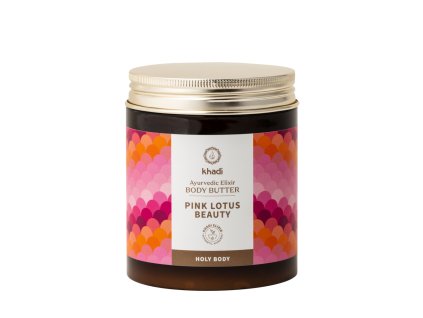 Khadi Body Butter Pink Lotus Beauty - tělové máslo “růžový lotos Láska” pro hydrataci a harmonii 250 ml