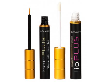 Hairplus Set - růstové sérum pro řasy a obočí 4,5 ml + Lipplus Booster 5 ml dárková sada