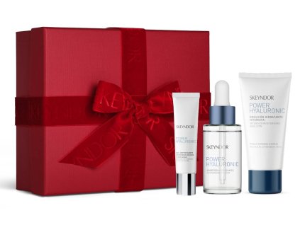 Skeyndor Power Hyaluronic Set - emulze pro smíšenou pleť 50 ml + hydratační sérum 30 ml + gel na oční okolí 15 ml