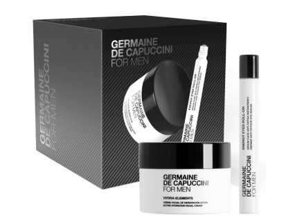 Germaine de Capuccini For Men Set krém Hydra Elements 50 ml + oční Roll On 10 ml