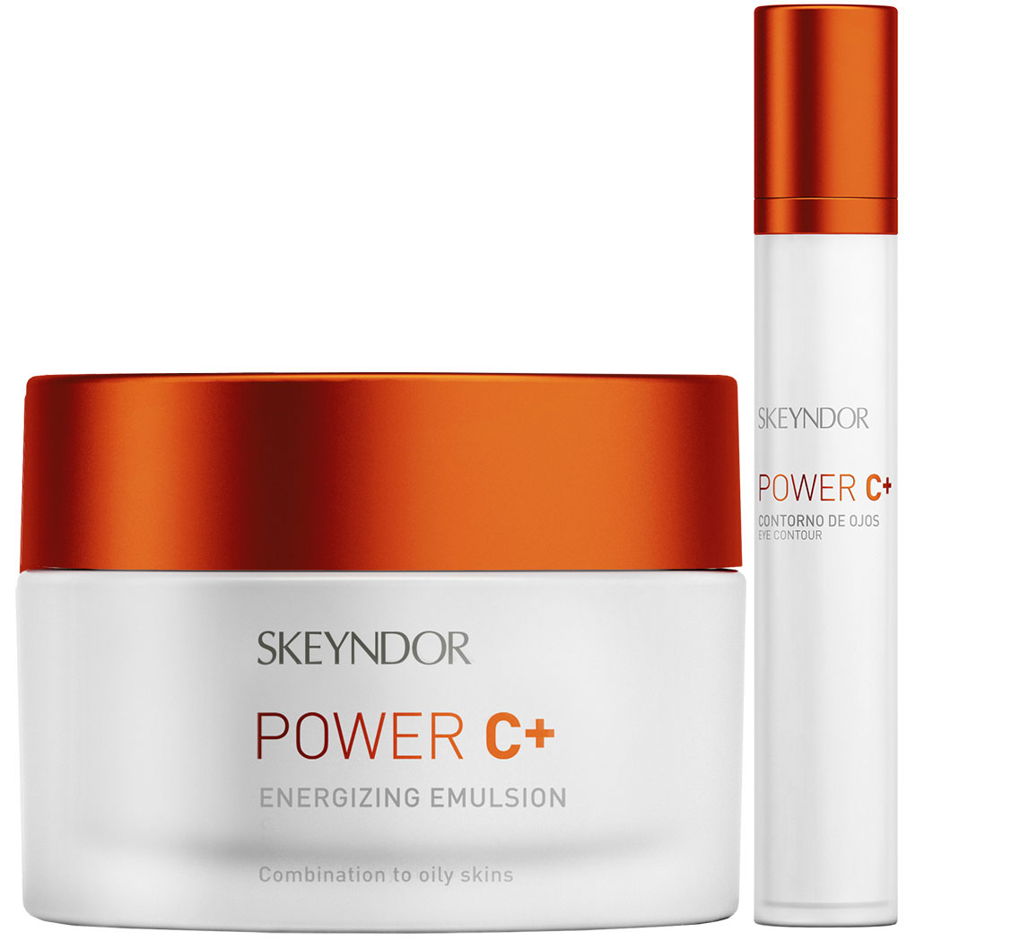 Skeyndor Power C+ krém pro smíšenou a mastnou pleť 50ml + krém na oční okolí 15ml dárková sada