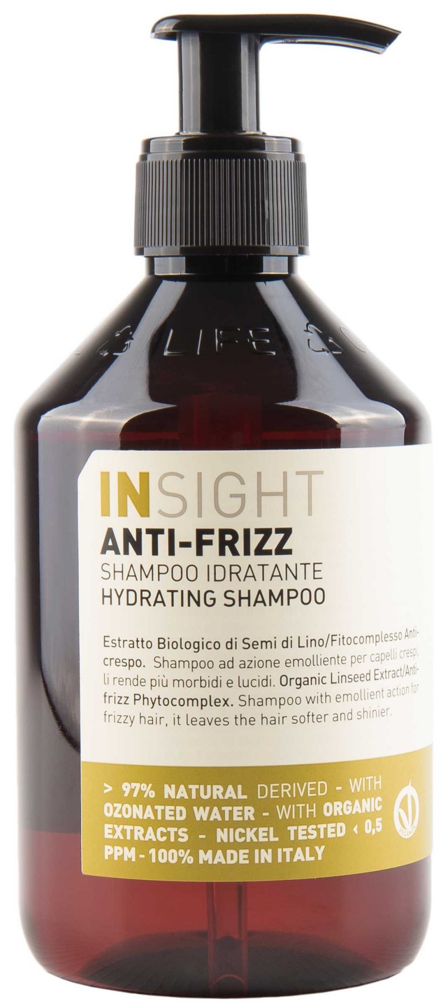 Insight Anti-Frizz Hydrating Shampoo - uhlazující hydratační šampon pro vlnité vlasy 400 ml