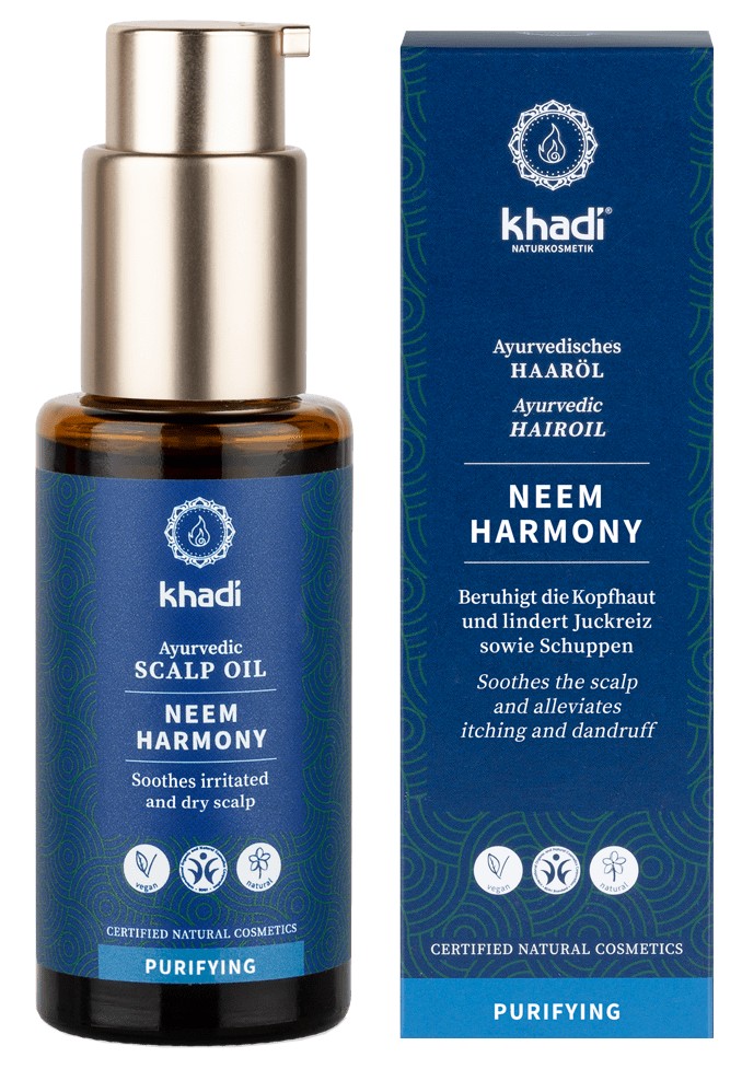 Khadi Hair Oil Neem Harmony - vlasový olej proti lupům 50 ml