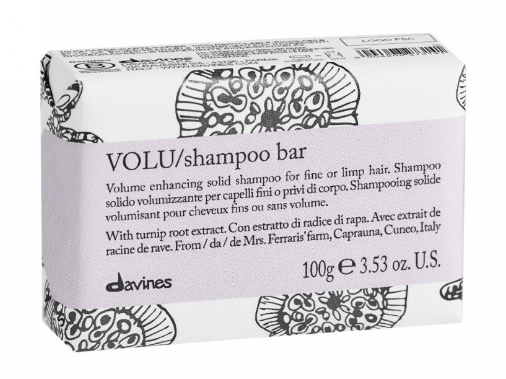 Davines Essential Haircare Volu Shampoo Bar – tuhý šampon pro jemné vlasy 100 g