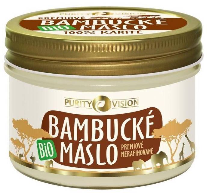 Purity Vision - 100% bio bambucké máslo na tělo, pleť a vlasy 200 ml