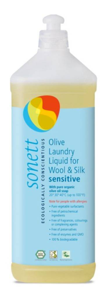 Sonett - olivový prací gel na vlnu a hedvábí Sensitive 1 l