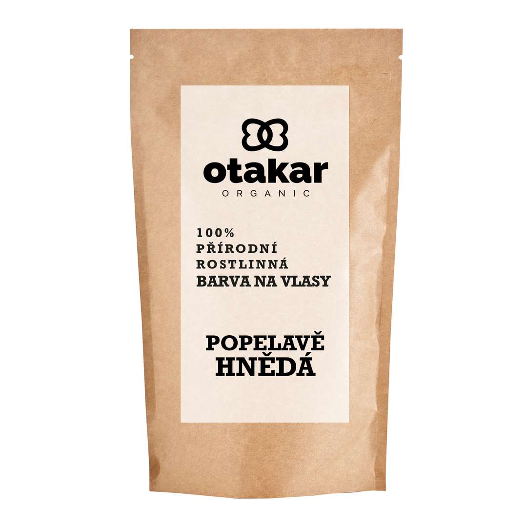 Otakar Organic - přírodní rostlinná barva na vlasy popelavě hnědá :-: 100 g - s obalem