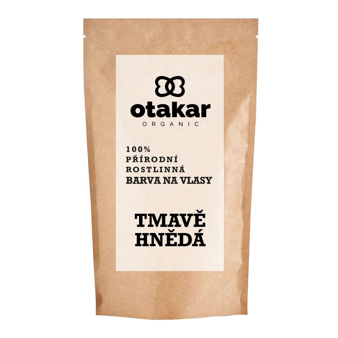 Otakar Organic - přírodní rostlinná barva na vlasy tmavě hnědá :-: 100 g - s obalem