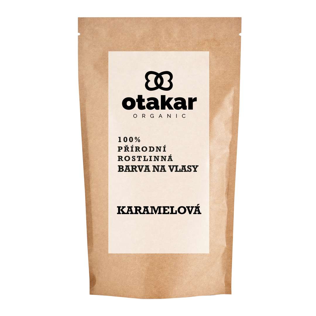 Otakar Organic - přírodní rostlinná barva na vlasy karamelová :-: 100 g - s obalem