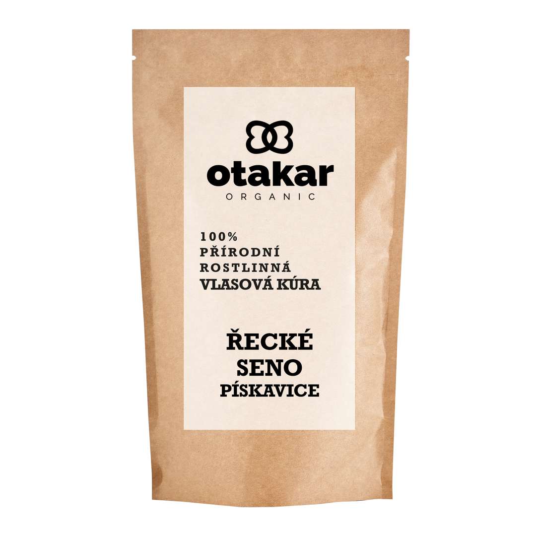 Otakar Organic - přírodní rostlinná kúra na vlasy Pískavice řecké seno :-: 100 g - s obalem