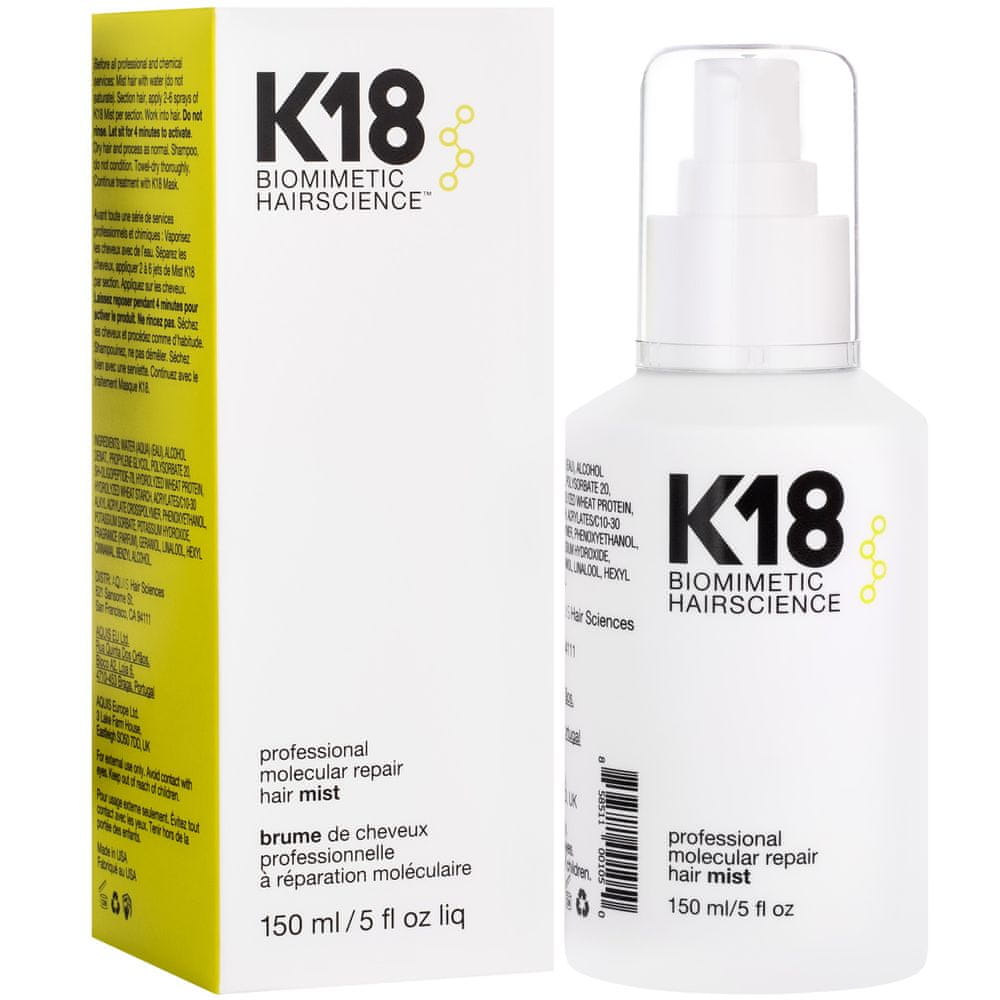 K18 Professional Molecular Repair Hair Mist - profesionální regenerační sprej na vlasy 150 ml