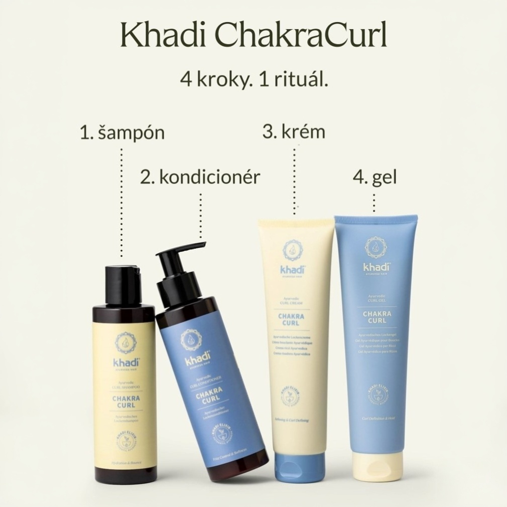 Khadi Chakra Curl Conditioner - přírodní kondicionér na kudrnaté vlasy 200 ml