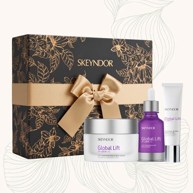 Skeyndor Global Lift Set - liftingový krém pro normální až smíšenou pleť 50 ml + liftingový elixír 30 ml + oční krém 15 ml
