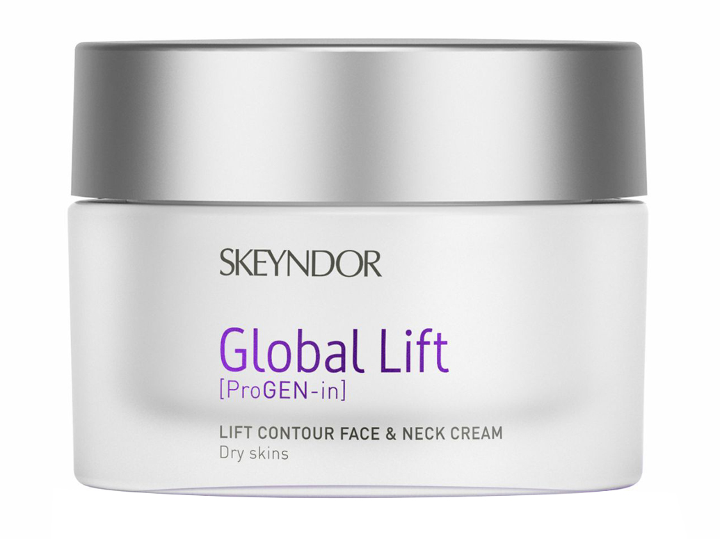 Skeyndor Global lift Lift Contour Face & Neck Cream liftingový krém na obličej, krk a dekolt pro suchou pleť 50 ml