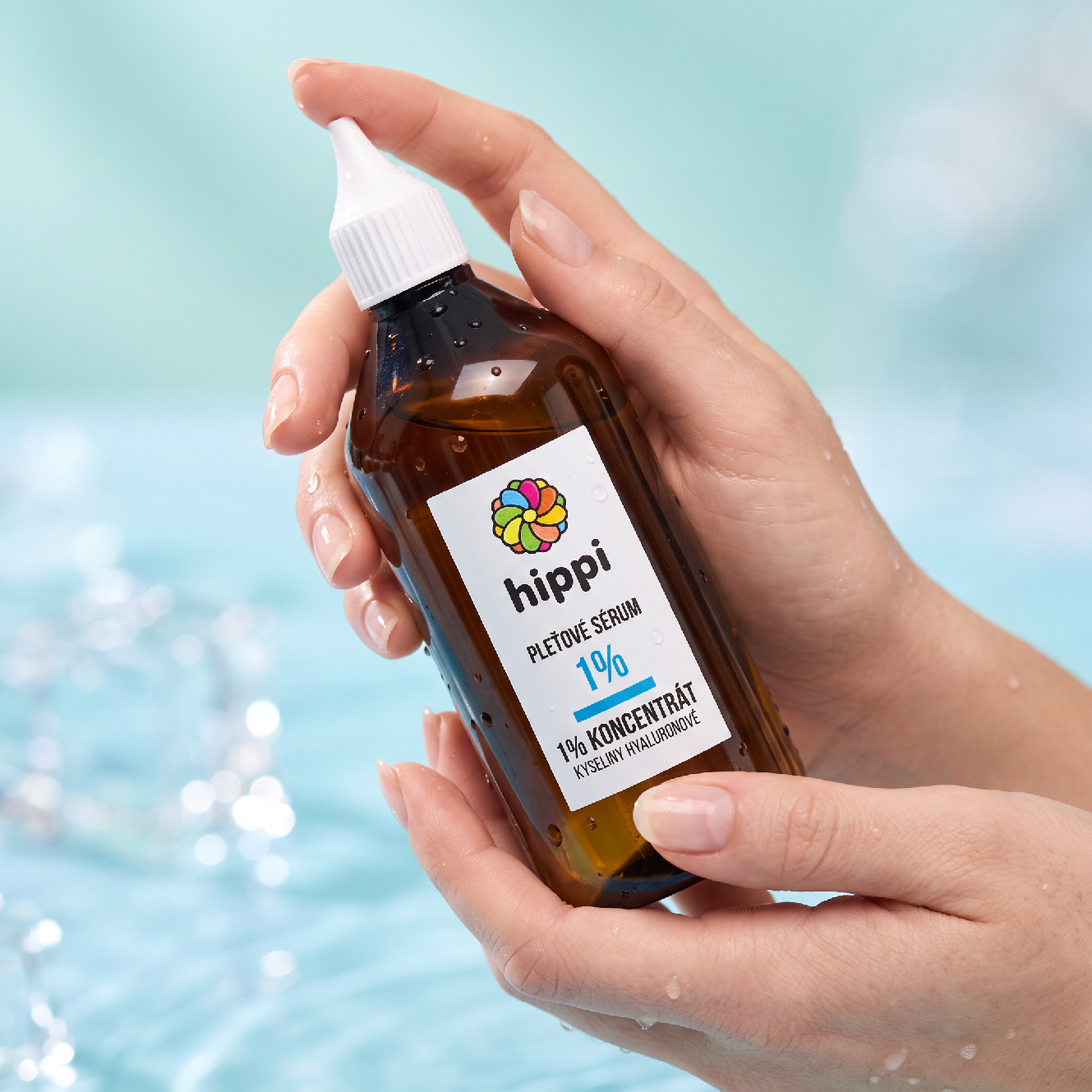 Hippi Hyaluronic Acid Serum 1% - hydratační pleťové sérum s kyselinou hyaluronovou 200 ml