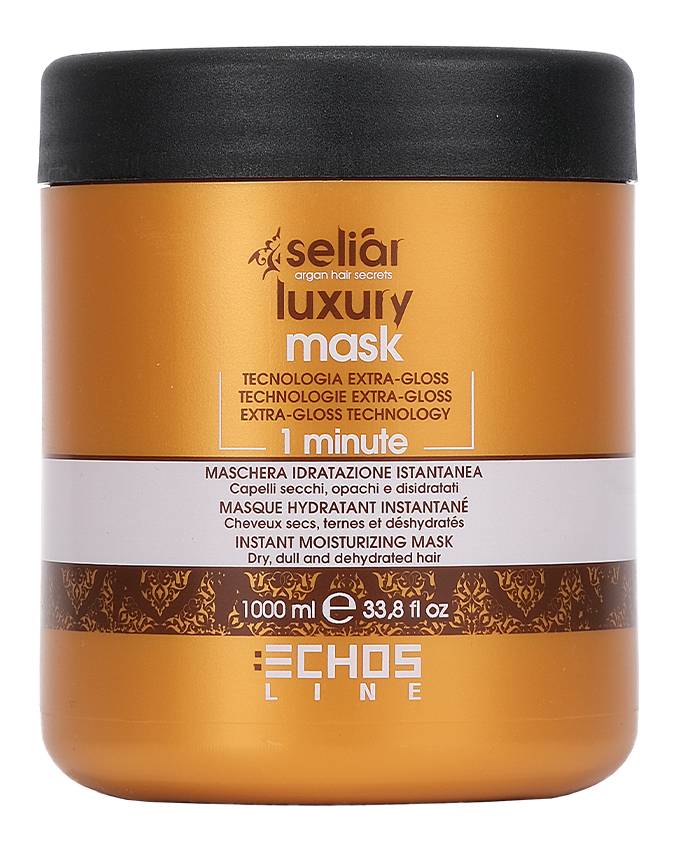 Echosline Seliar Luxury Intense Moisturizing Mask - hydratační maska pro suché a matné vlasy 1000 ml