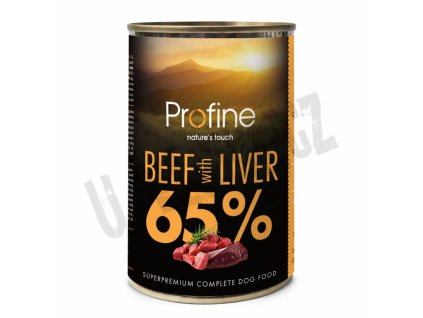 12384 profine dog tins 65 beef liver