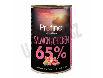 11754 profine dog tins 65 salmon chicken