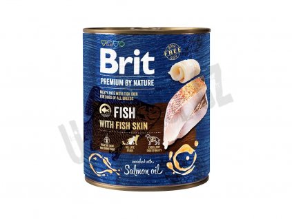 9012 brit premium by nature fish with fish skin 800g 5 1 zdarma