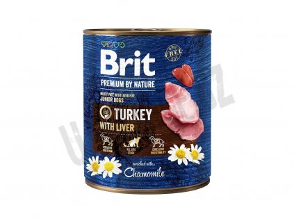 7650 brit premium by nature turkey with liver 800g