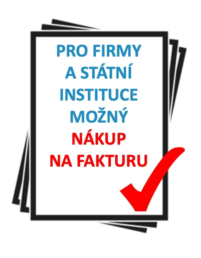 Pro firmy a státní instituce možný nákup na fakturu.