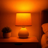 orange lampa svetlo nocni stolek