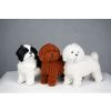 CutePets plyšový pes - bielo-čierny - šteniatko 2E