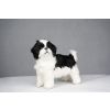 CutePets plyšový pes - bielo-čierny - šteniatko 2E