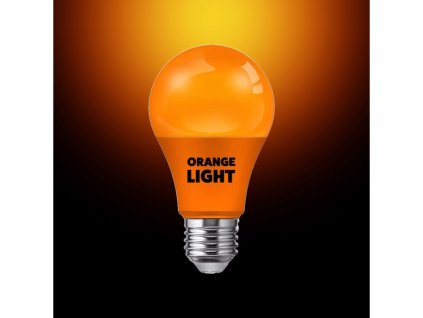 ORANGE-3 večerní oranžová LED žárovka E27 bez obsahu modré