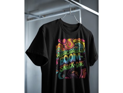 minimal hanging t shirt mockup white round neck short sleeve on metal hanger in soft natural light industrial wardrobe setting clean and elegant style 0902