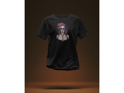 modern sleek t shirt mockup in a dramatic light with deep shadows clean and polished look 0518