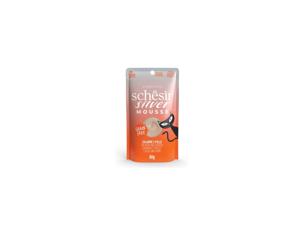 Schesir Cat kapsa Senior Lifestage Mousse los/kuř 80g