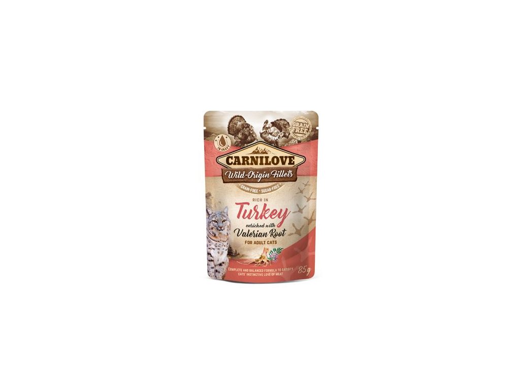 Carnilove Cat Pouch Turkey Enriched With Valerian 85g