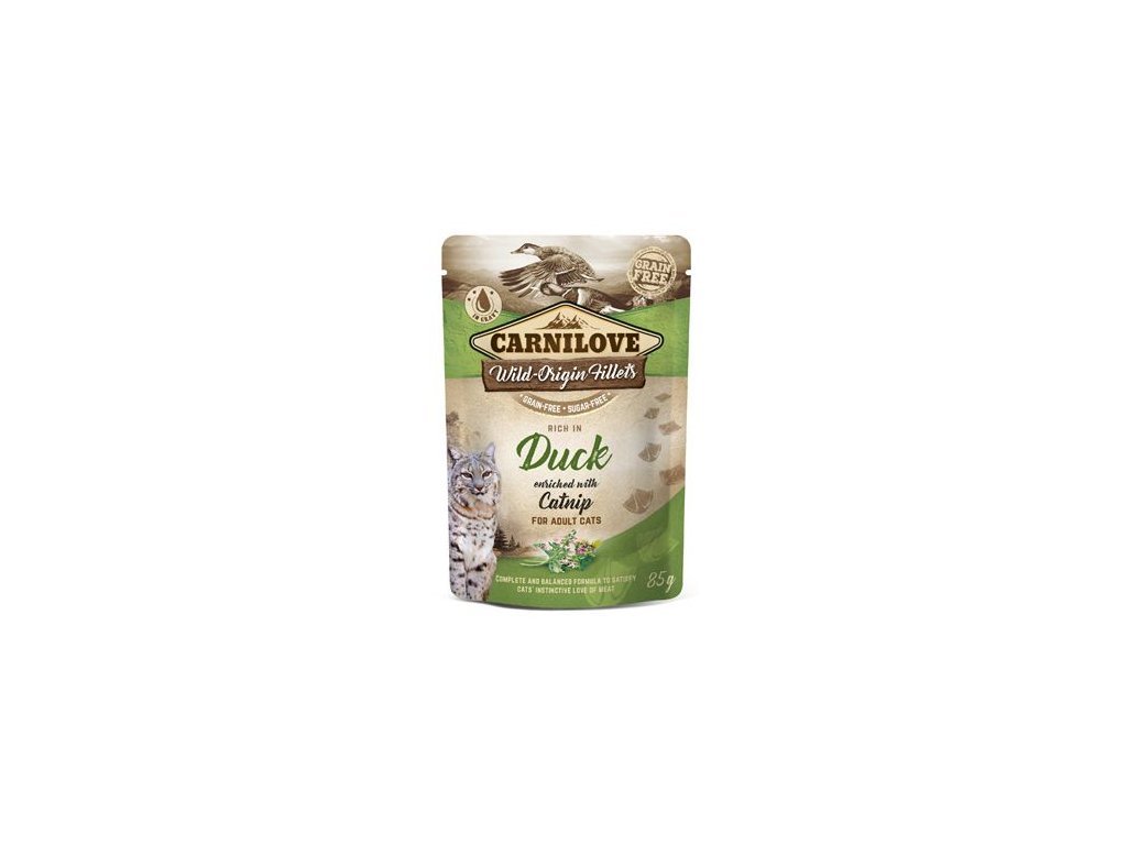Carnilove Cat Pouch Duck Enriched With Catnip 85g