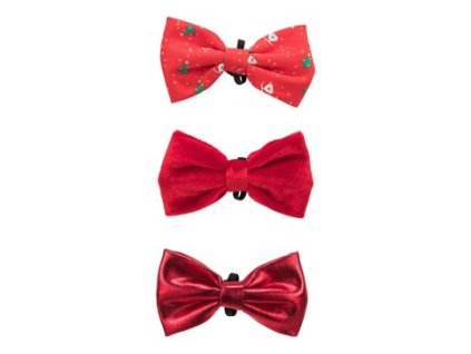 Vánoční Motýlek na obojek 10cm různé motivy 1ks TR