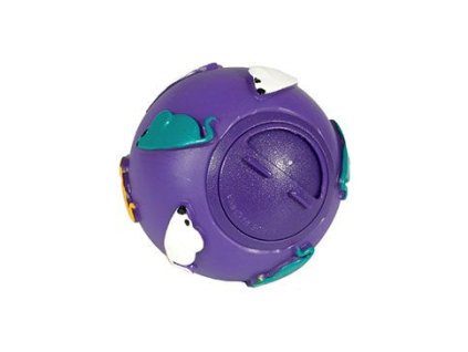 Hračka kočka Míč na pamlsky 7cm plast KAR