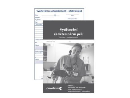 Tiskopis-Vyúčt. za vet.péči samopr.čísl.nedaň.50listů