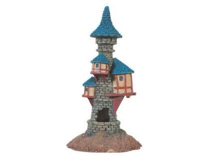 Akvarijní dekorace MEDIEVAL Modrá věž 18cm Zolux