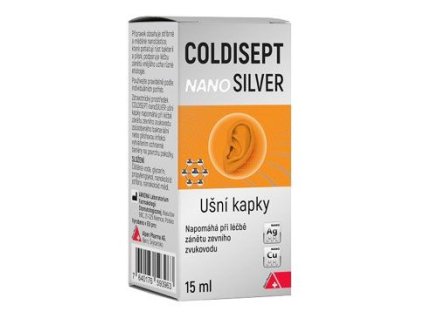 Coldisept nanoSilver ušní kapky 15ml