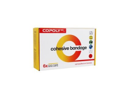 Obinadlo elast. CoPoly 5cm x 4,5m MIX POTISK 6ks