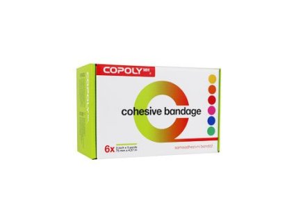 Obinadlo elast. CoPoly 7,5cm x 4,5m MIX NEON 6ks