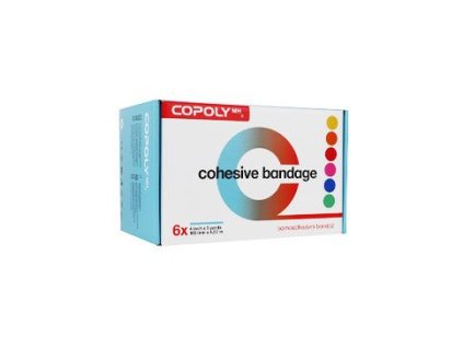 Obinadlo elast. CoPoly 10cm x 4,5m MIX NEON 6ks